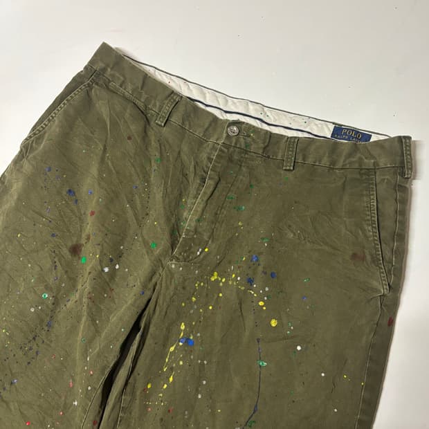 폴로 페인팅 치노 팬츠 36
