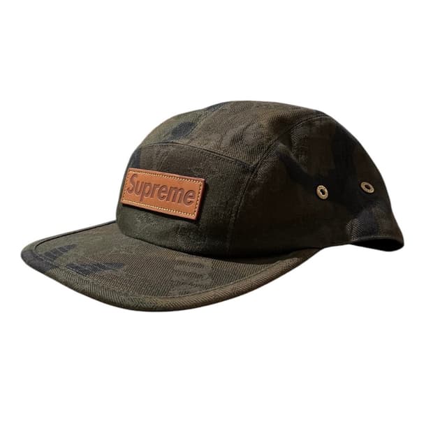 슈프림 X 루이비통 17FW 모노그램 카모플주 박스로고 캠프캡