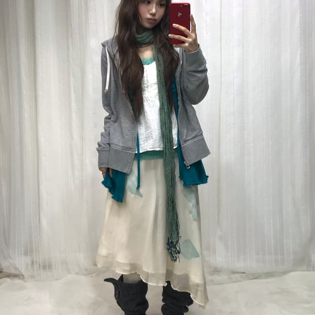 갭 후드집업 데일리 컬러 페어리 모리걸 코디