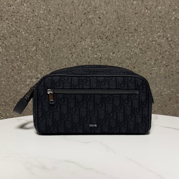 [1회사용/새상품급]디올 오블리크 토일레트리백