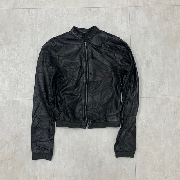 japanese vintge 크롭 레더자켓#746