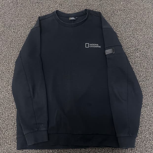 내셔널지오그래픽 맨투맨 블랙 2XL