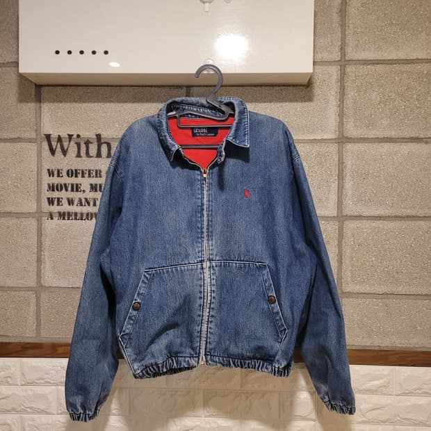폴로랄프로렌 80s 일본판 데님 스윙탑 M