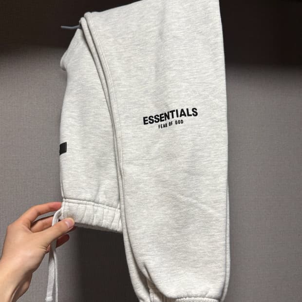 에센셜 피어오브갓 스웨트 팬츠 라이트 오트밀 S