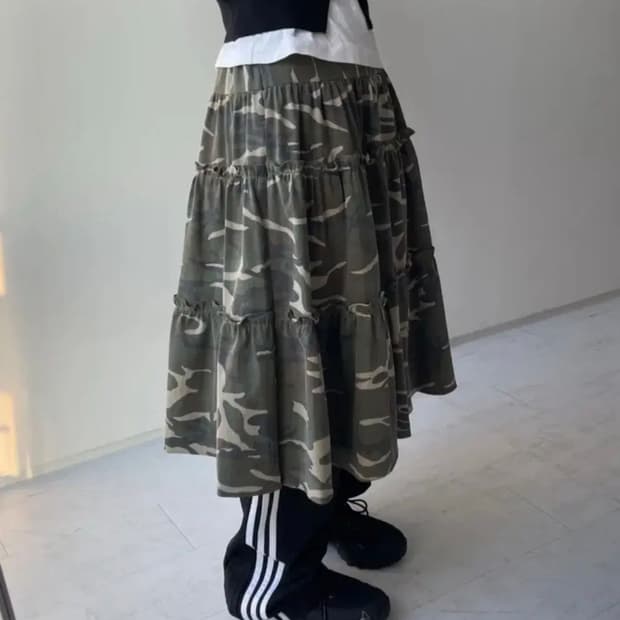 어나더랭귀지 카모프릴스커트