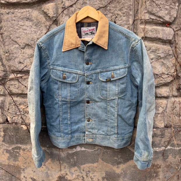 70~80s lee 빈티지 스톰라이더 하드페이딩 워싱 데님 트러커 자켓