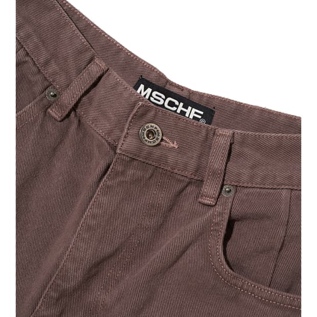 미스치프 롬버스 워시드 진 로즈 브라운 Unisex