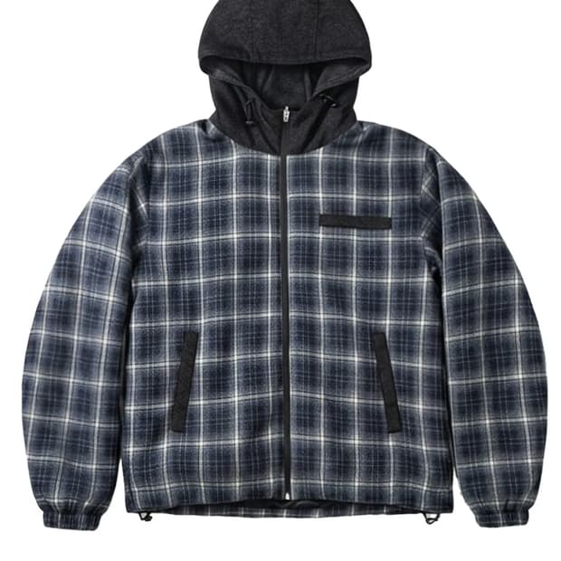 [새제품] 벤힛 체크 봄버 겨울 자켓 정가 21만