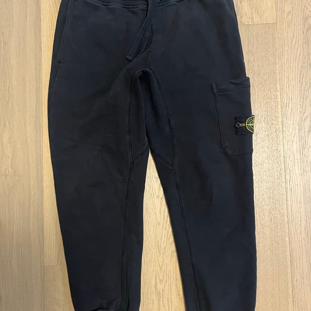 스톤아일랜드 스웨트 조거 팬츠(L, 블랙)