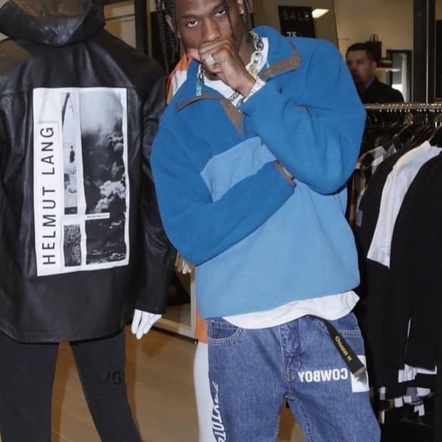 [M/L] 빈티지 파타고니아 신칠라 풀오버 블루 트래비스 스캇 트래쉬드