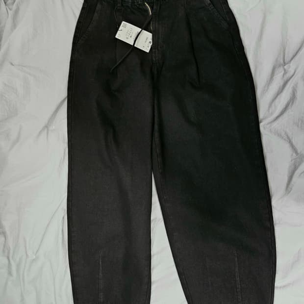 자라 와이드 블랙 팬츠 24fw