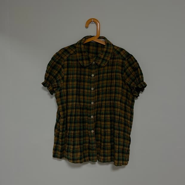 Vintage check mori shirts