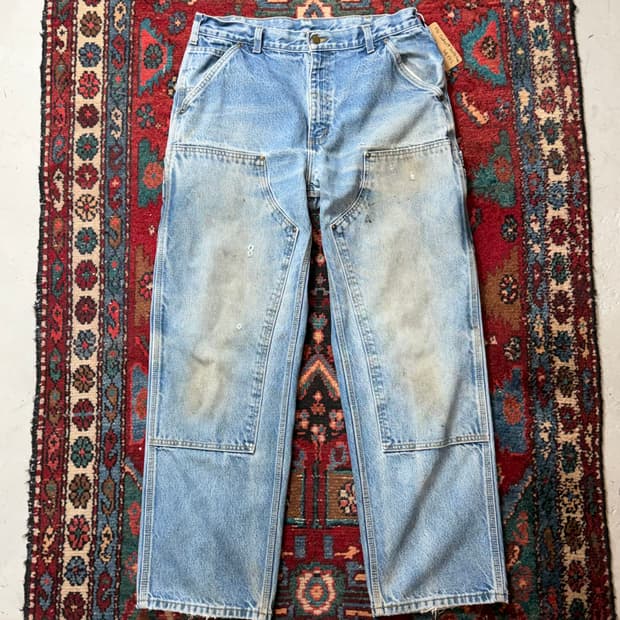 00’s OG 칼하트 데님 더블니 칼하트 B73 썩블니