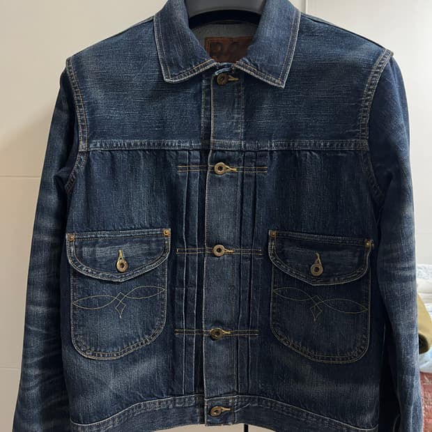 택포75) RRL 더블알엘 카우보이 셀비지 데님자켓 101j S사이즈