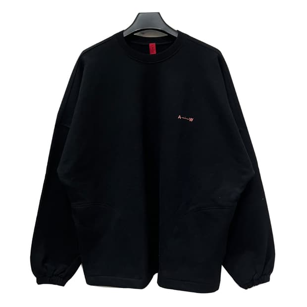 어텐션로우 에센셜 사이드 로프 헤비 오버핏 맨투맨 1사이즈