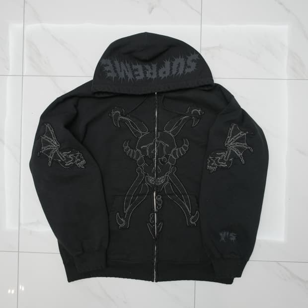 [XL] 슈프림 요지 야마모토 집업 후드 블랙