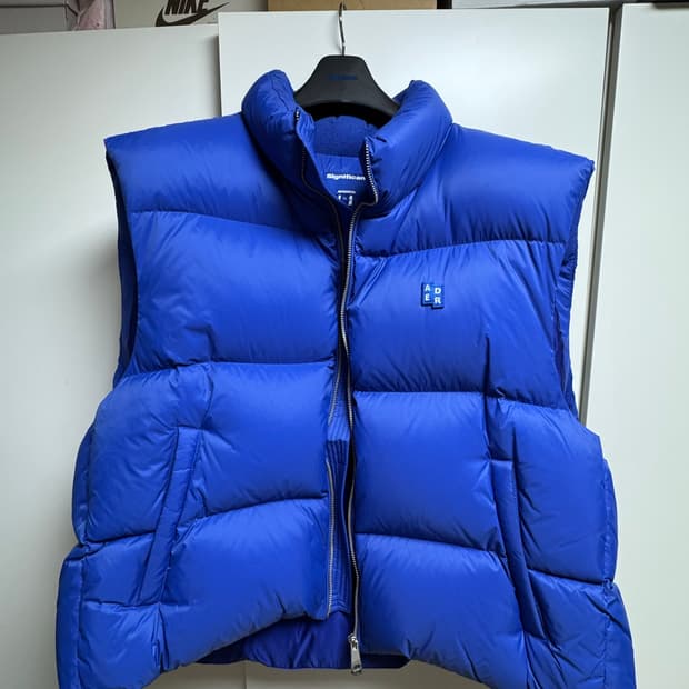 아더에러 시그니피컨트 TRS 태그 퍼퍼 베스트 01 Z-블루 XL