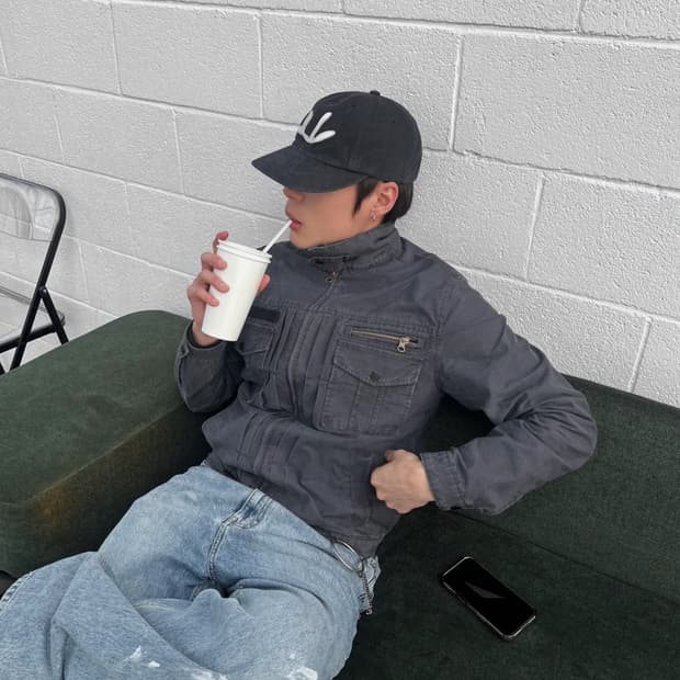 조우 빈티지 워시드 5 포켓 워크 자켓