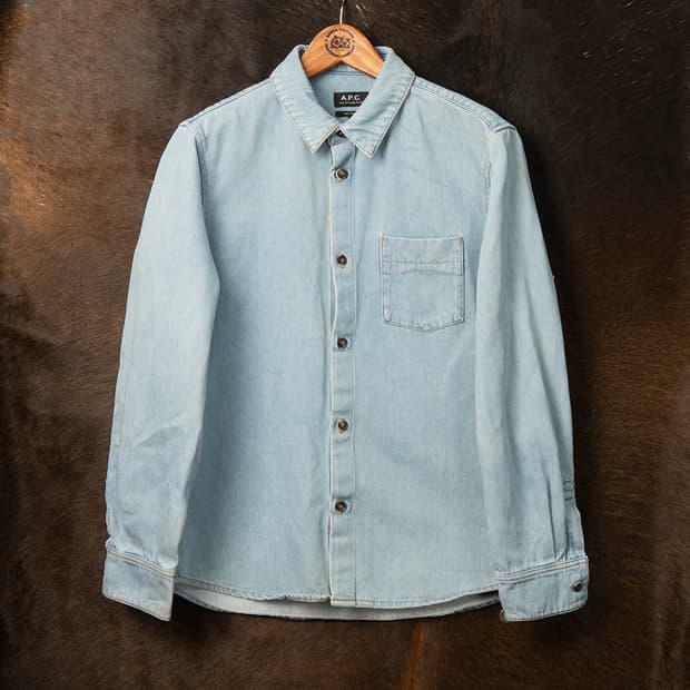 [103] APC 아페쎄 데님셔츠 라이트 인디고 