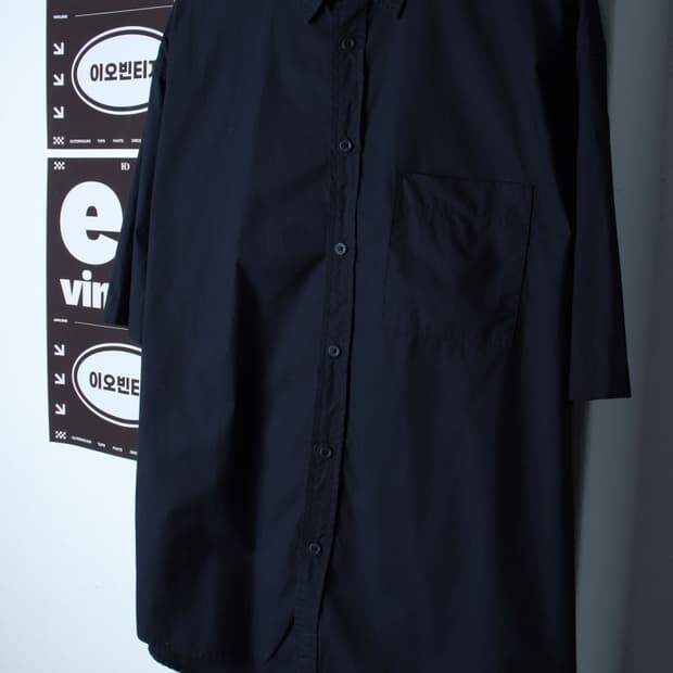 (XL-2XL) 무신사 스탠다드 반팔 카라 티셔츠 셔츠-H35611