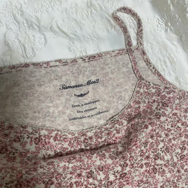 sm2 사만사모스 플라워 패턴 나시 /모리 모리걸