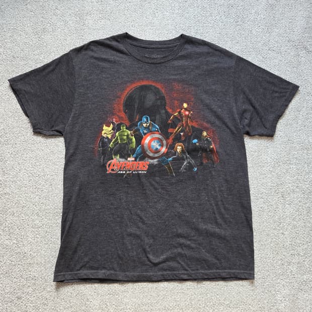 Marvel Avengers 빈티지 반팔 티셔츠 L(100)
