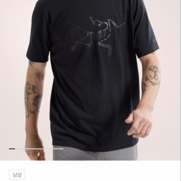 아크테릭스 이오니아 메리노 티셔츠 S