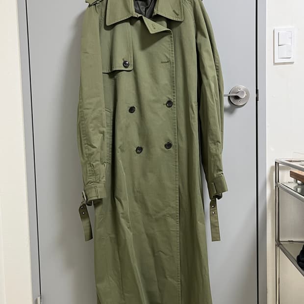 노앙 카키 트렌치코트