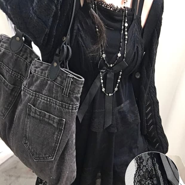 Sheer Lace Tiered Slip