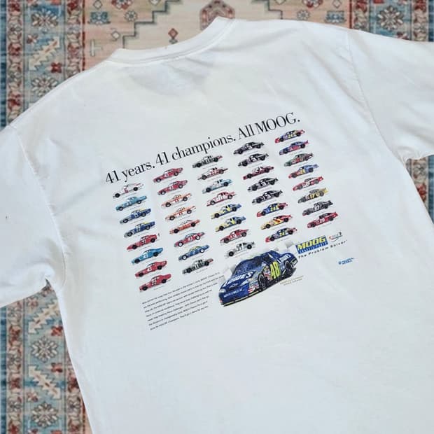 90s 무그 나스카 41주년 챔피언 그래픽 티셔츠 L