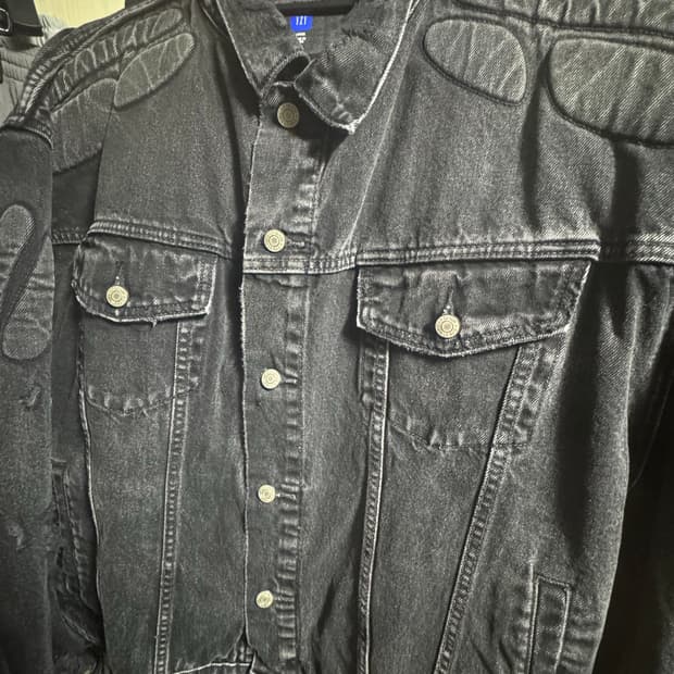 이지갭 흑청 데님자켓 china large