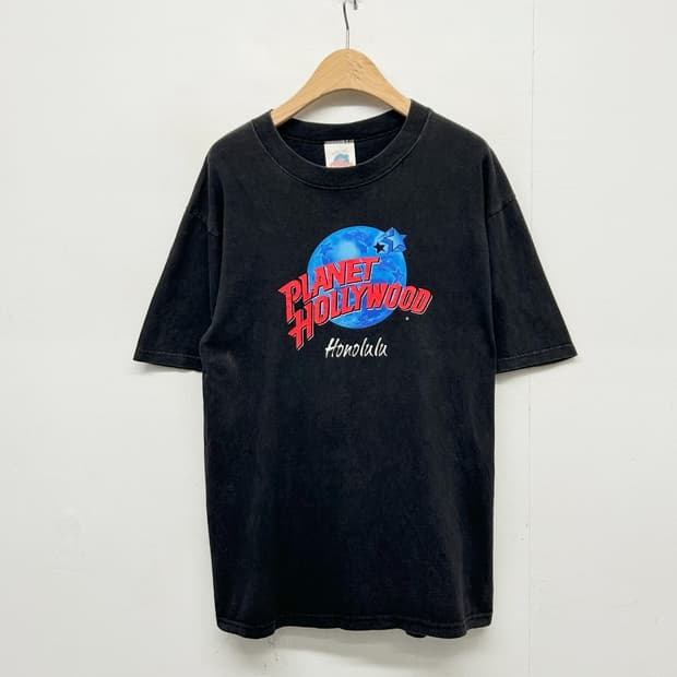 90s USA MADE 플래닛 할리우드 호놀룰루 블랙 반팔