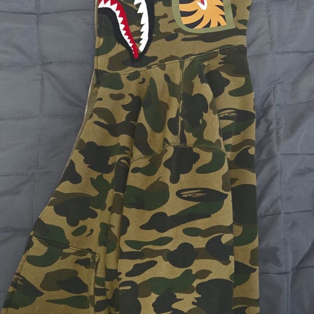 베이프 후드집업 녹계 L