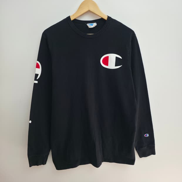[L] 챔피온 블랙 롱슬리브