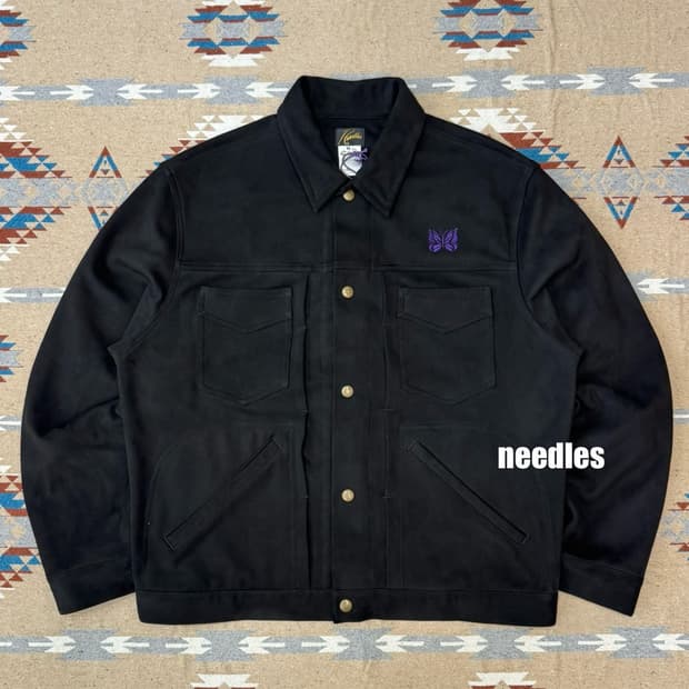 [M][100] 니들스 페니 진 자켓 신세틱 스웨이드 블랙