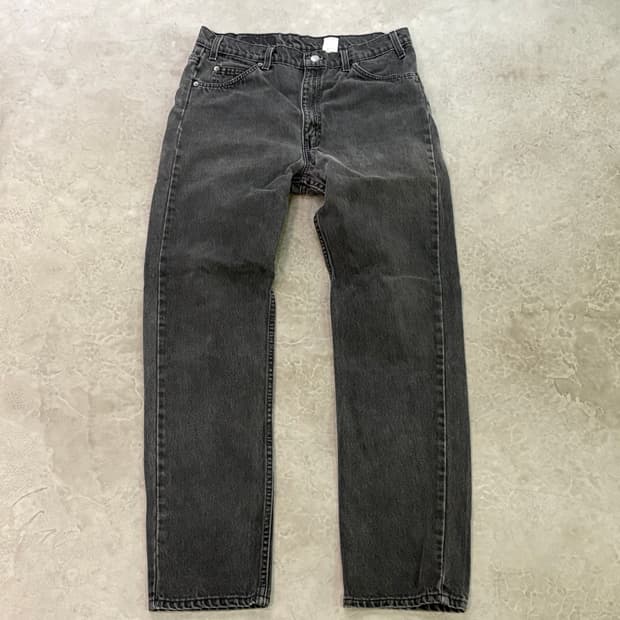 [36/32] 90s USA🇺🇸 리바이스 505 오렌지 탭 블랙 흑청