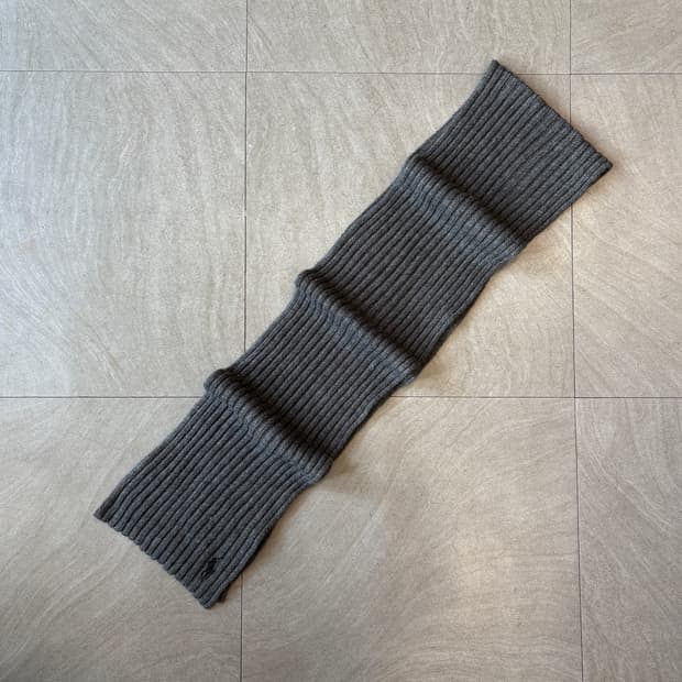 폴로 정품 그레이 코튼 머플러 목도리