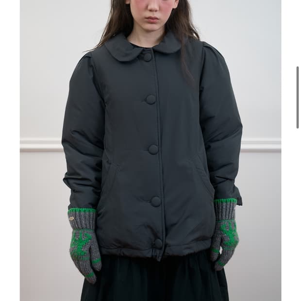 새상품) 노컨텐츠 삐삐 패딩 자켓 딥 차콜