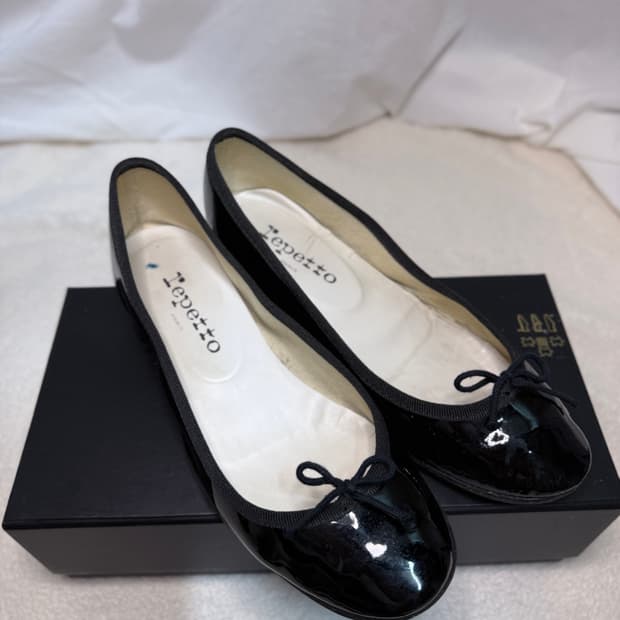 레페토 까미유 블랙유광 37사이즈