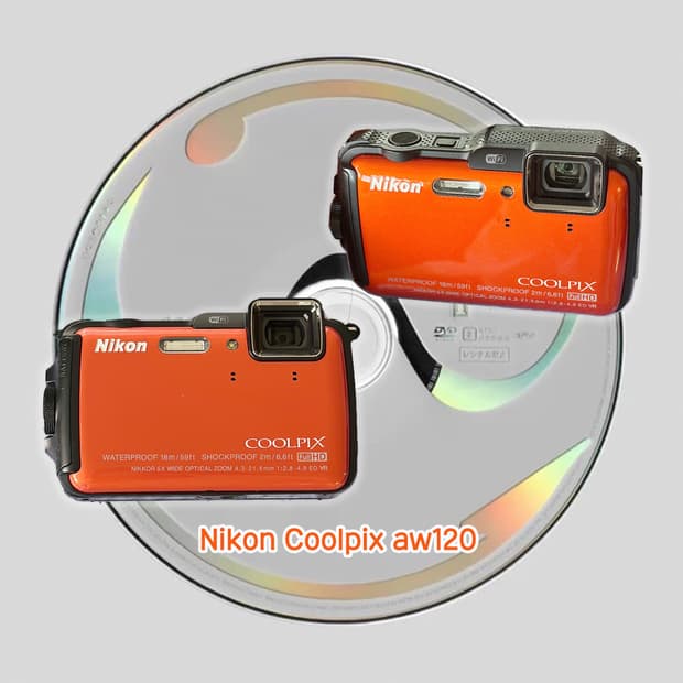 풀셋!) Nikon Coolpix aw120 니콘 쿨픽스 오렌지aw100