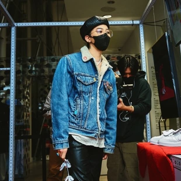 리바이스 양털 데님자켓 L(100)