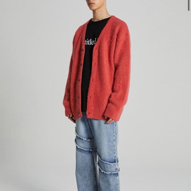 감마갤러리 SOLID MOHAIR CARDIGAN