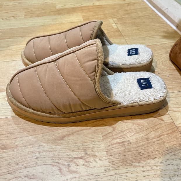 (280mm) 갭 GAP 패딩 털 클로그 슬리퍼