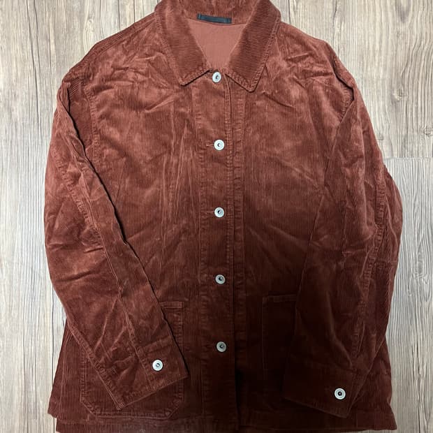 벨벳 브라운 코르듀이 미드자켓
