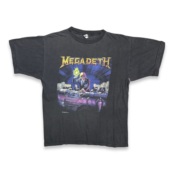 1991‘ Megadeth Rust In Peace 앨범 프로모 티셔츠 