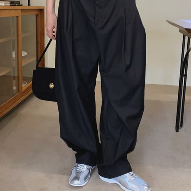 블렘토 턱 슬랙스 M