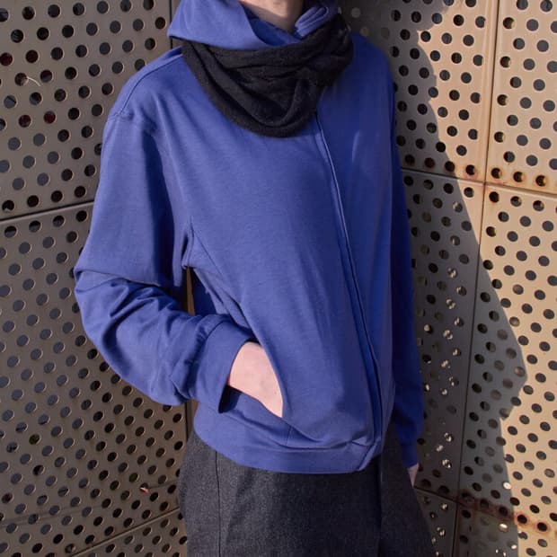 (구매) lounge hoodie zipup blue