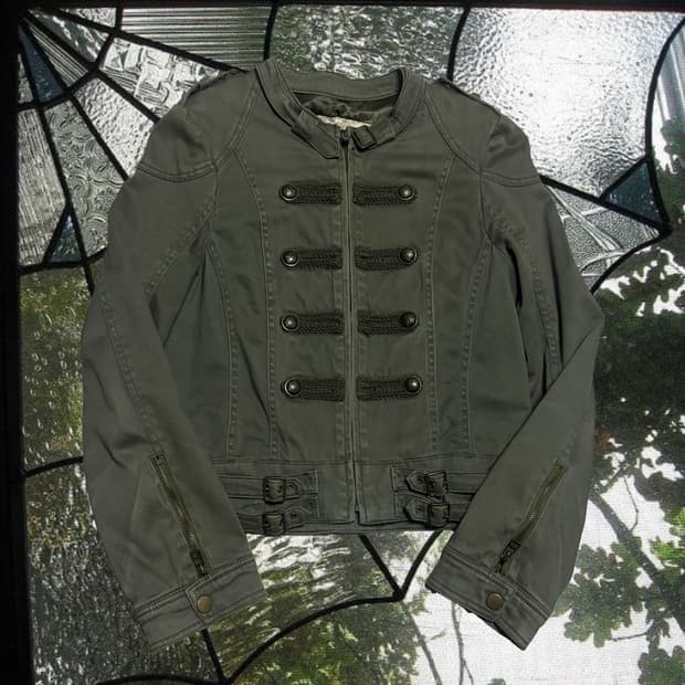 카키 나폴레옹 자켓