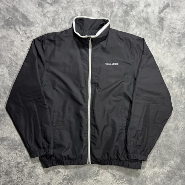 리복 빈티지 블랙 바람막이