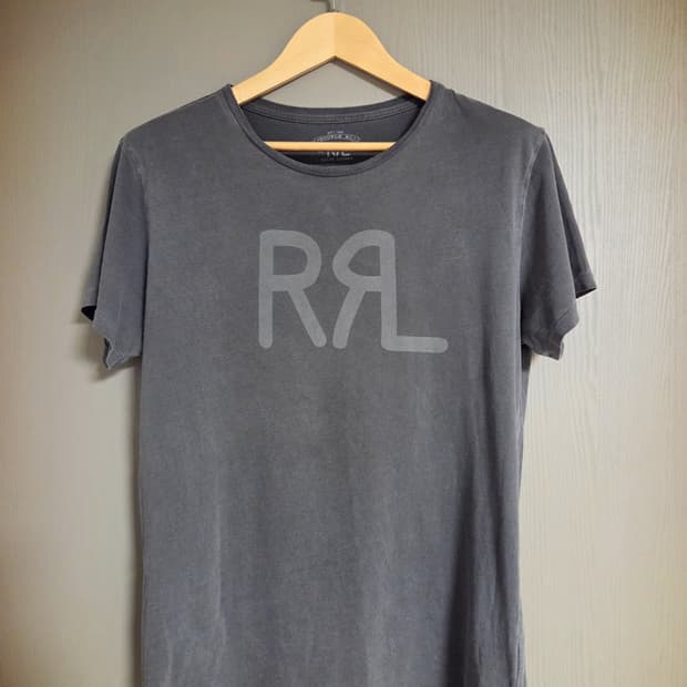 RRL 더블알엘 로고 반팔 티셔츠 M